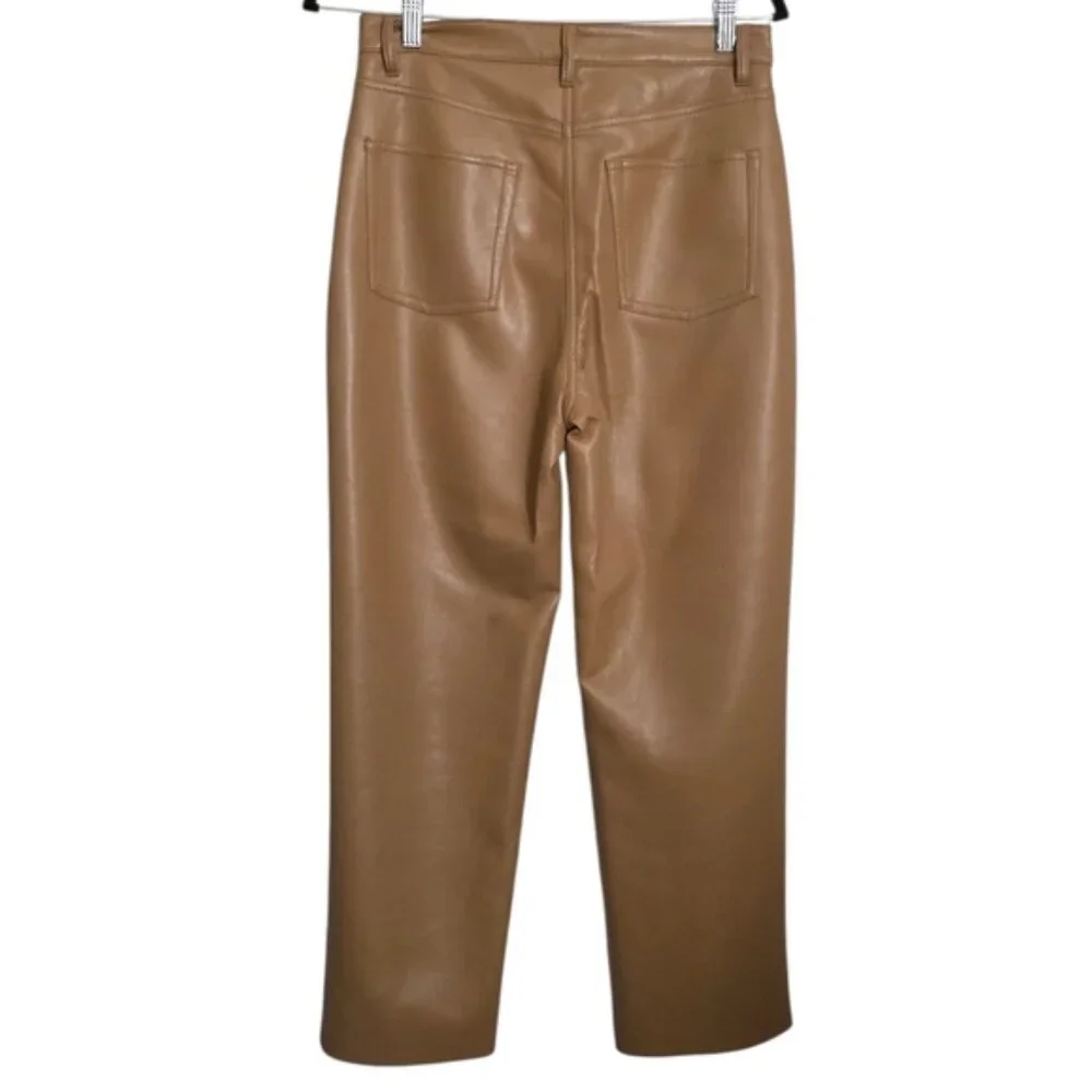Wilfred Melina Faux Leather Cropped Straight Leg Pants 8 - Picture 6 of 14